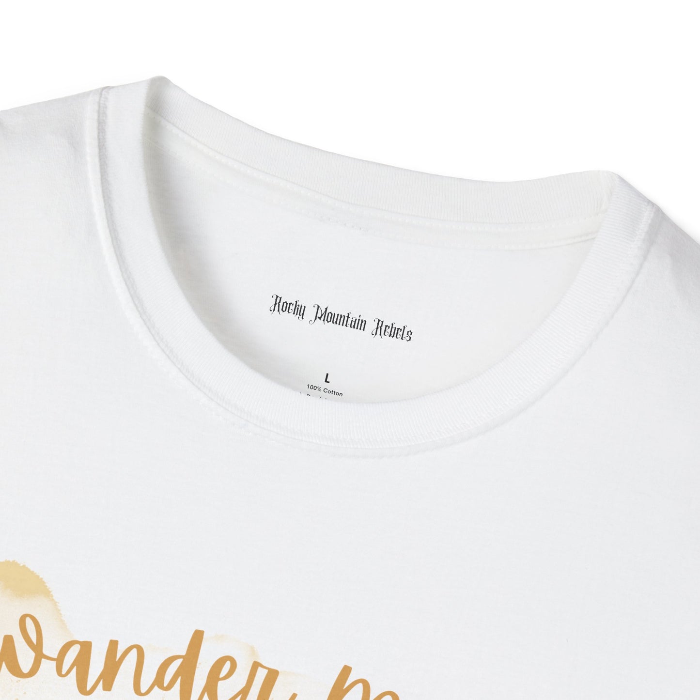 Wander More, Worry Less Unisex Softstyle T-Shirt