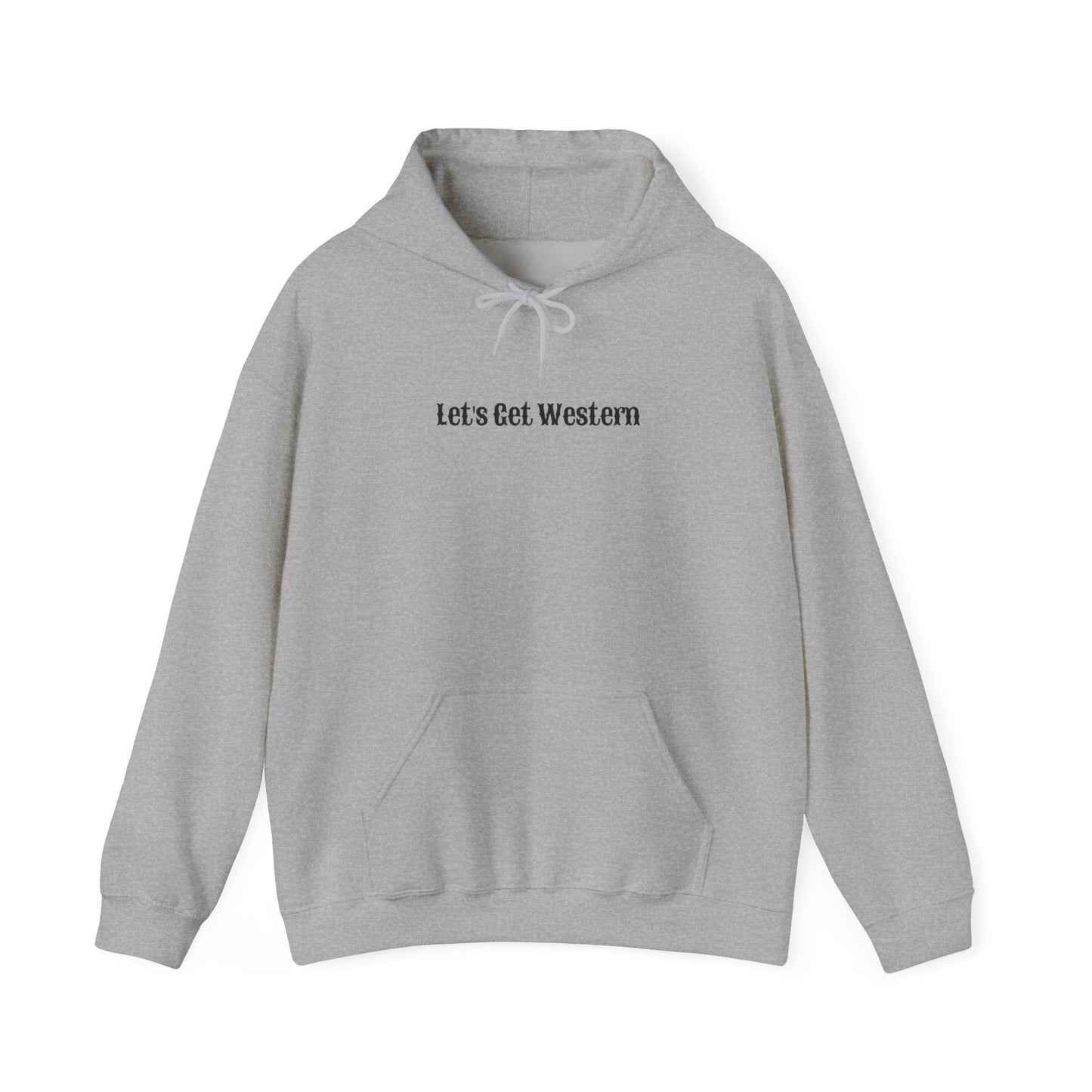 Wild & Caffeinated, Let's Get Western Unisex Heavy Blend™ Hooded Sweatshirt