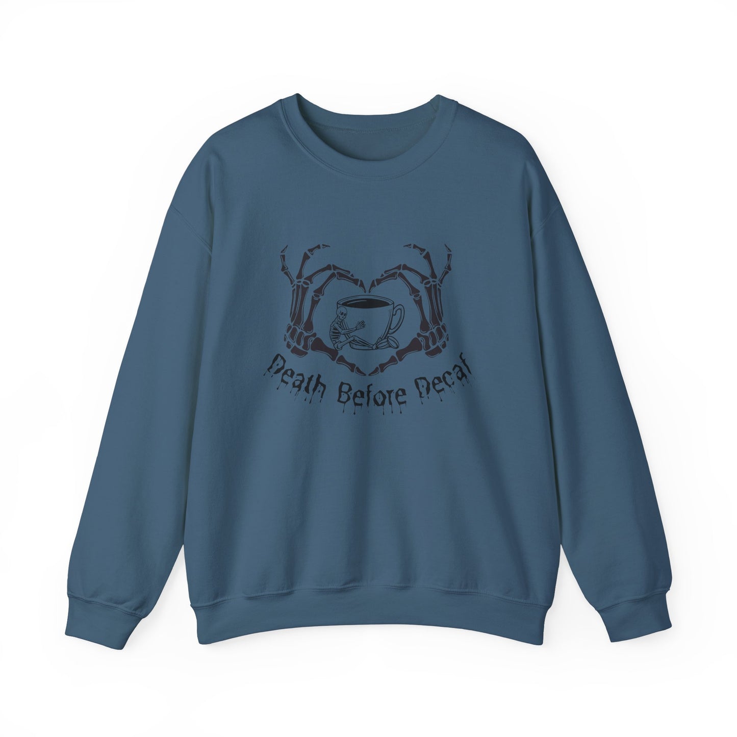 Death Before Decaf Unisex Heavy Blend™ Crewneck Sweatshirt