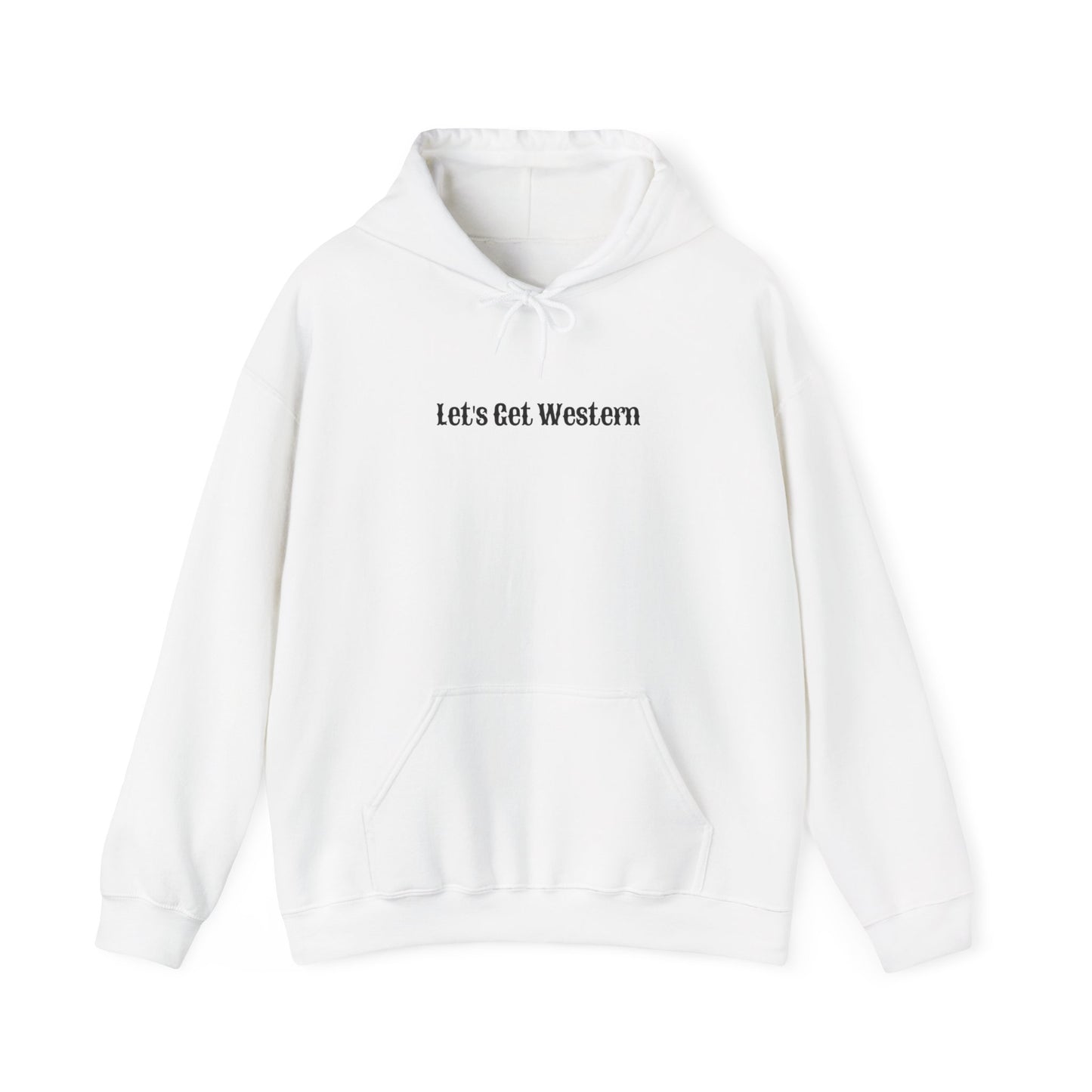 Wild & Caffeinated, Let's Get Western Unisex Heavy Blend™ Hooded Sweatshirt