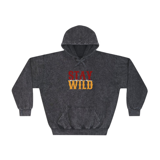 Stay Wild Unisex Mineral Wash Hoodie