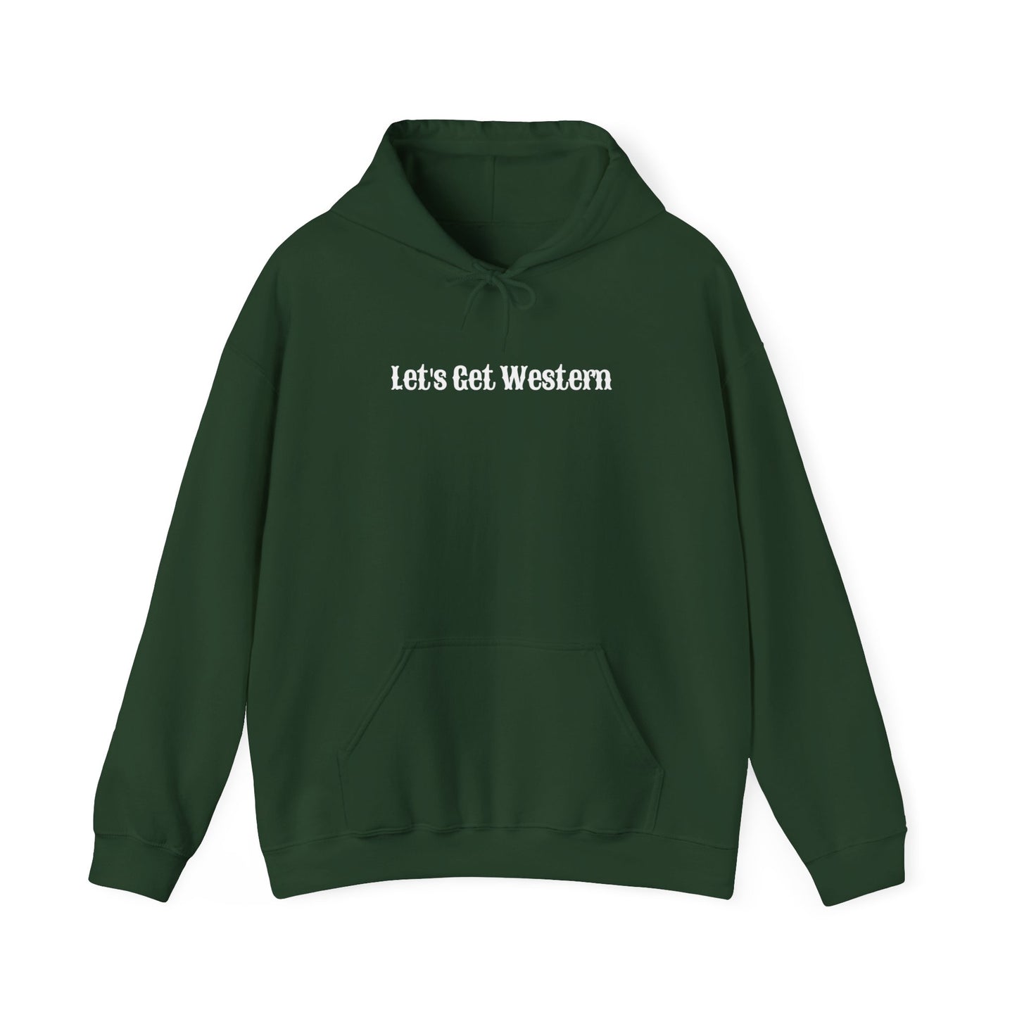 Wild & Caffeinated, Let's Get Western Unisex Heavy Blend™ Hooded Sweatshirt