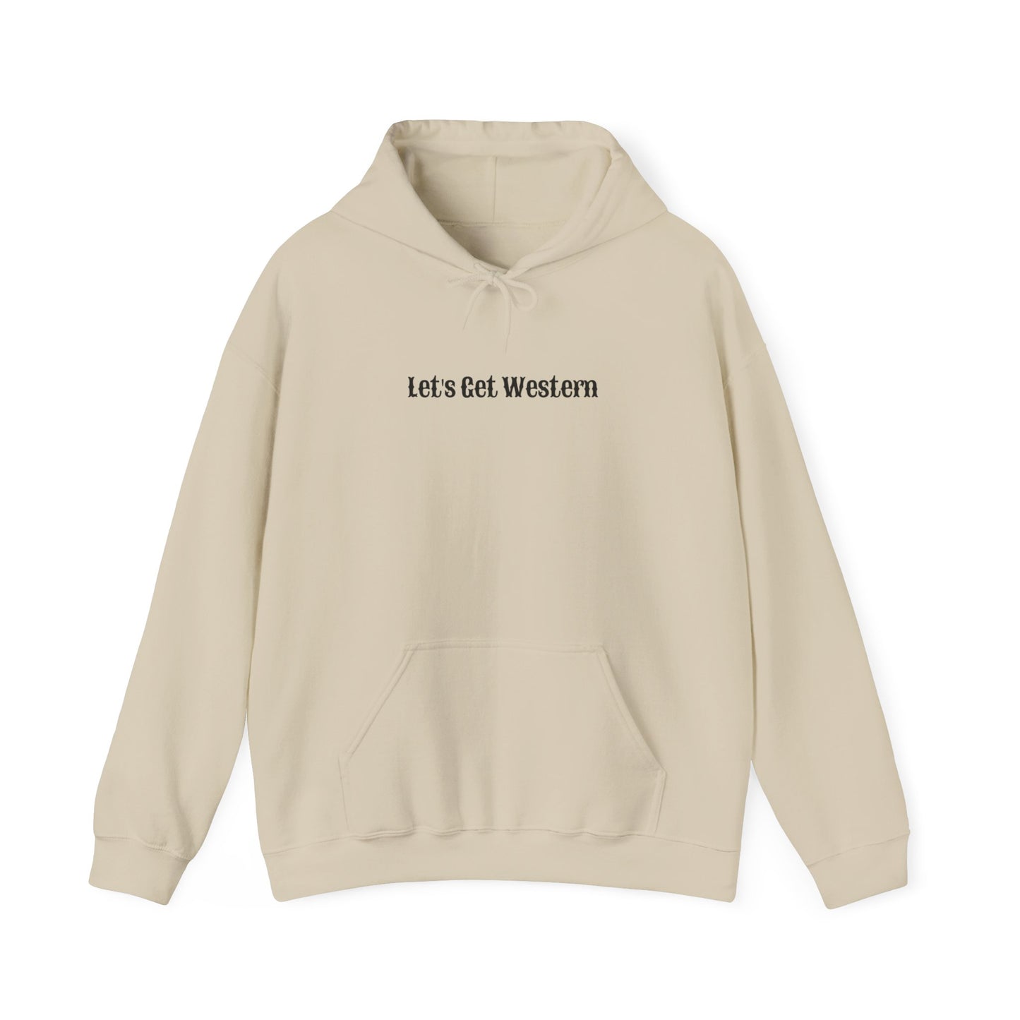 Wild & Caffeinated, Let's Get Western Unisex Heavy Blend™ Hooded Sweatshirt