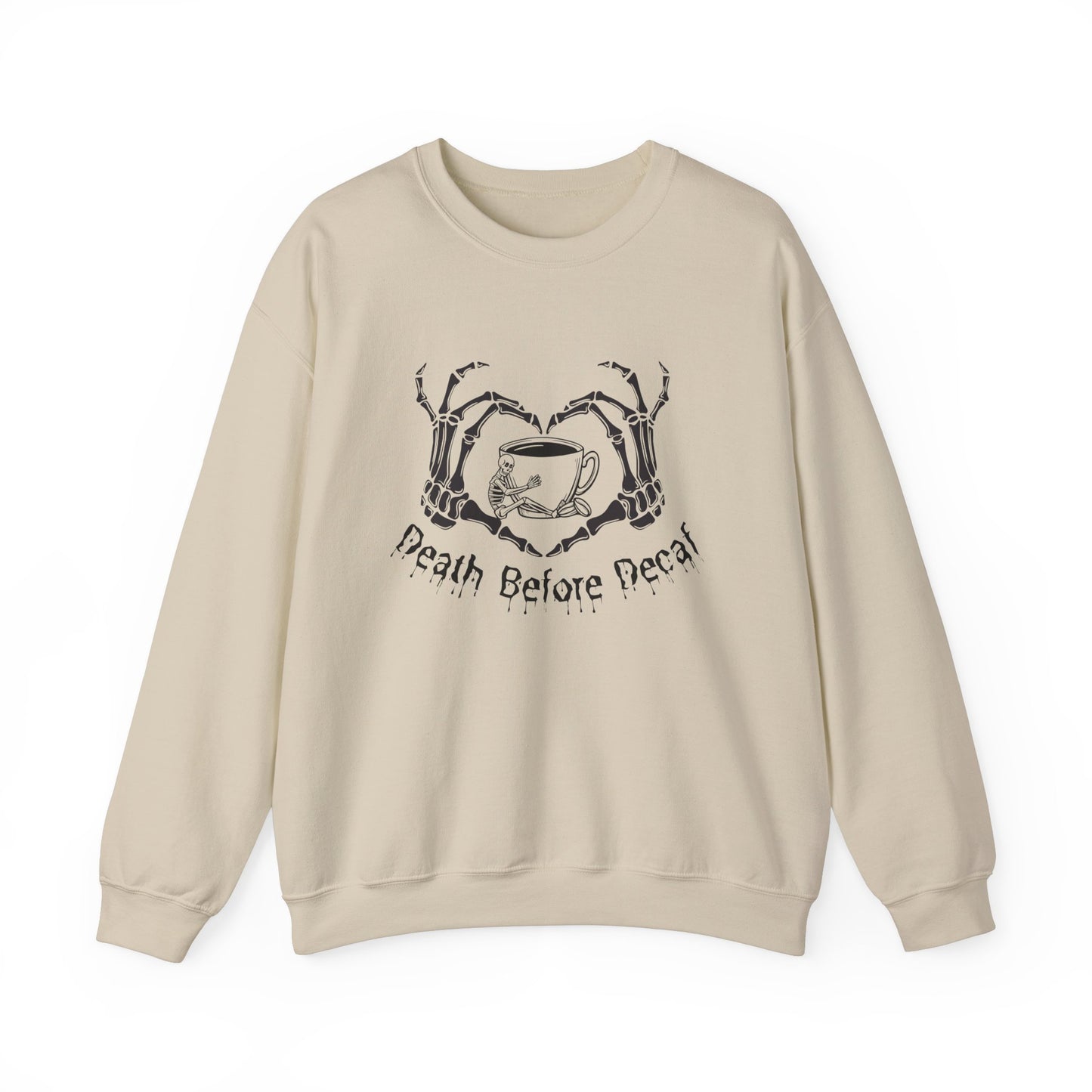 Death Before Decaf Unisex Heavy Blend™ Crewneck Sweatshirt