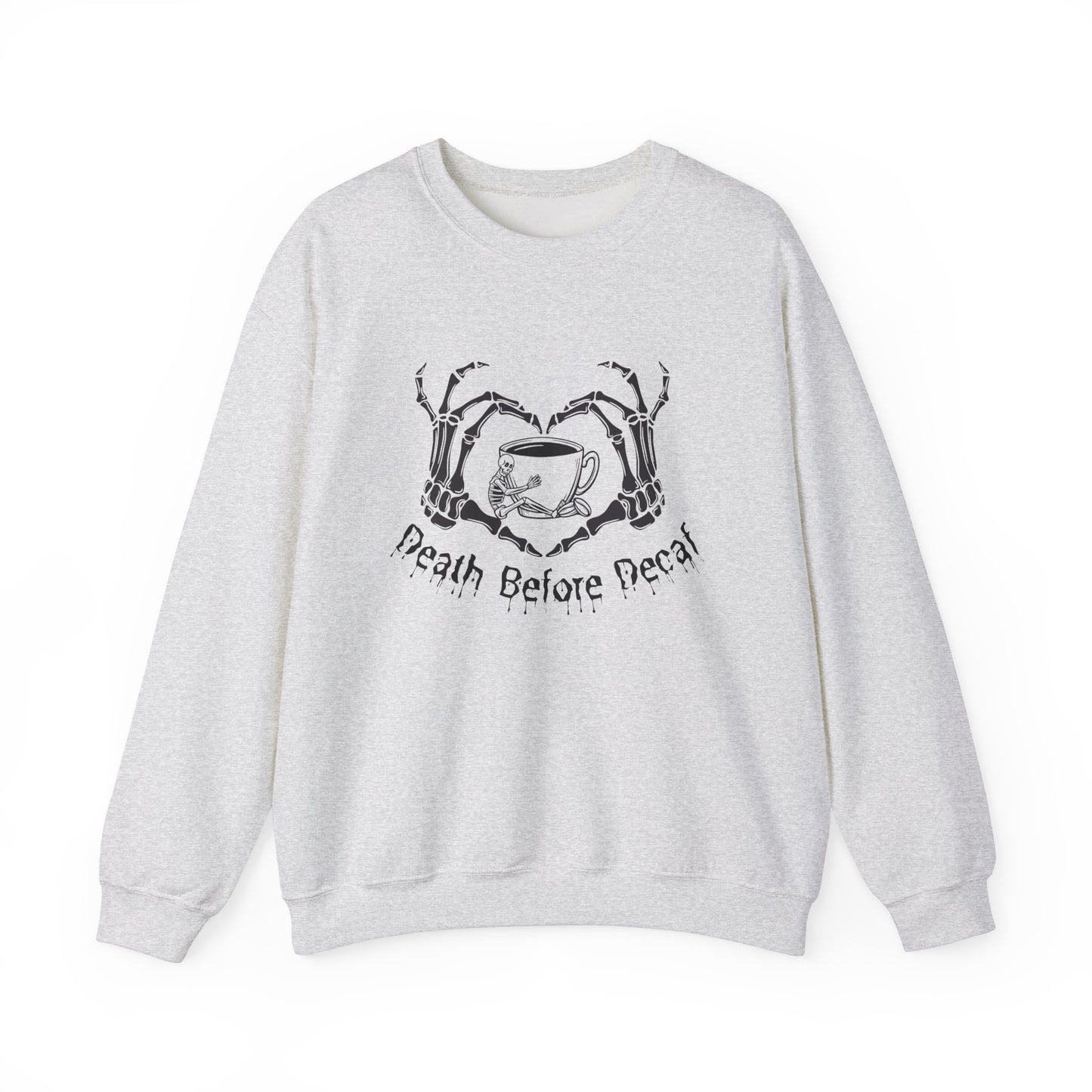 Death Before Decaf Unisex Heavy Blend™ Crewneck Sweatshirt